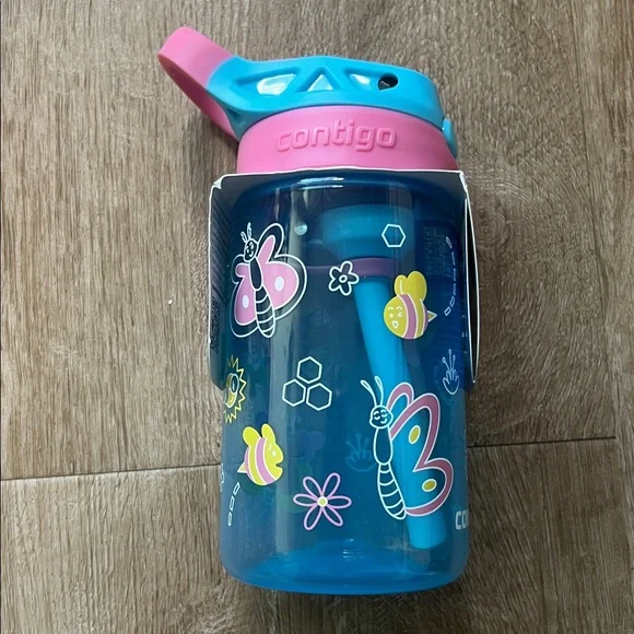NWT Contigo Aubrey Kids 14 Fl. Oz. Plastic Water Bottle - Picture 3 of 8